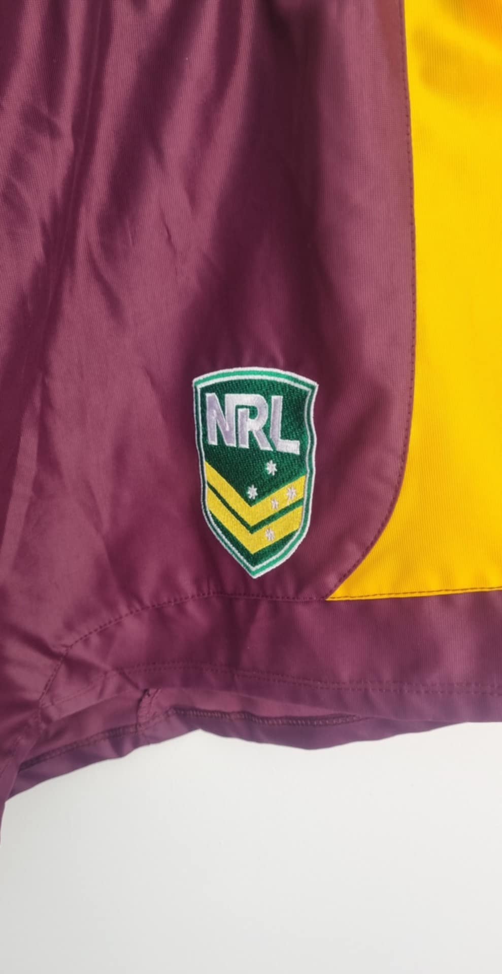 Brisbane Broncos NRL Shorts, Size XXL