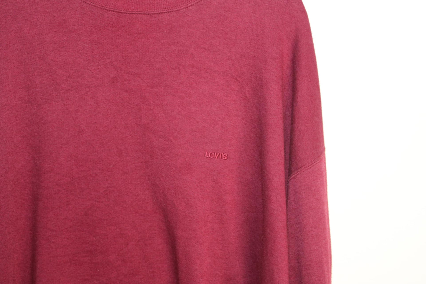 Burgundy Levis Crewneck (Vintage), Size XL