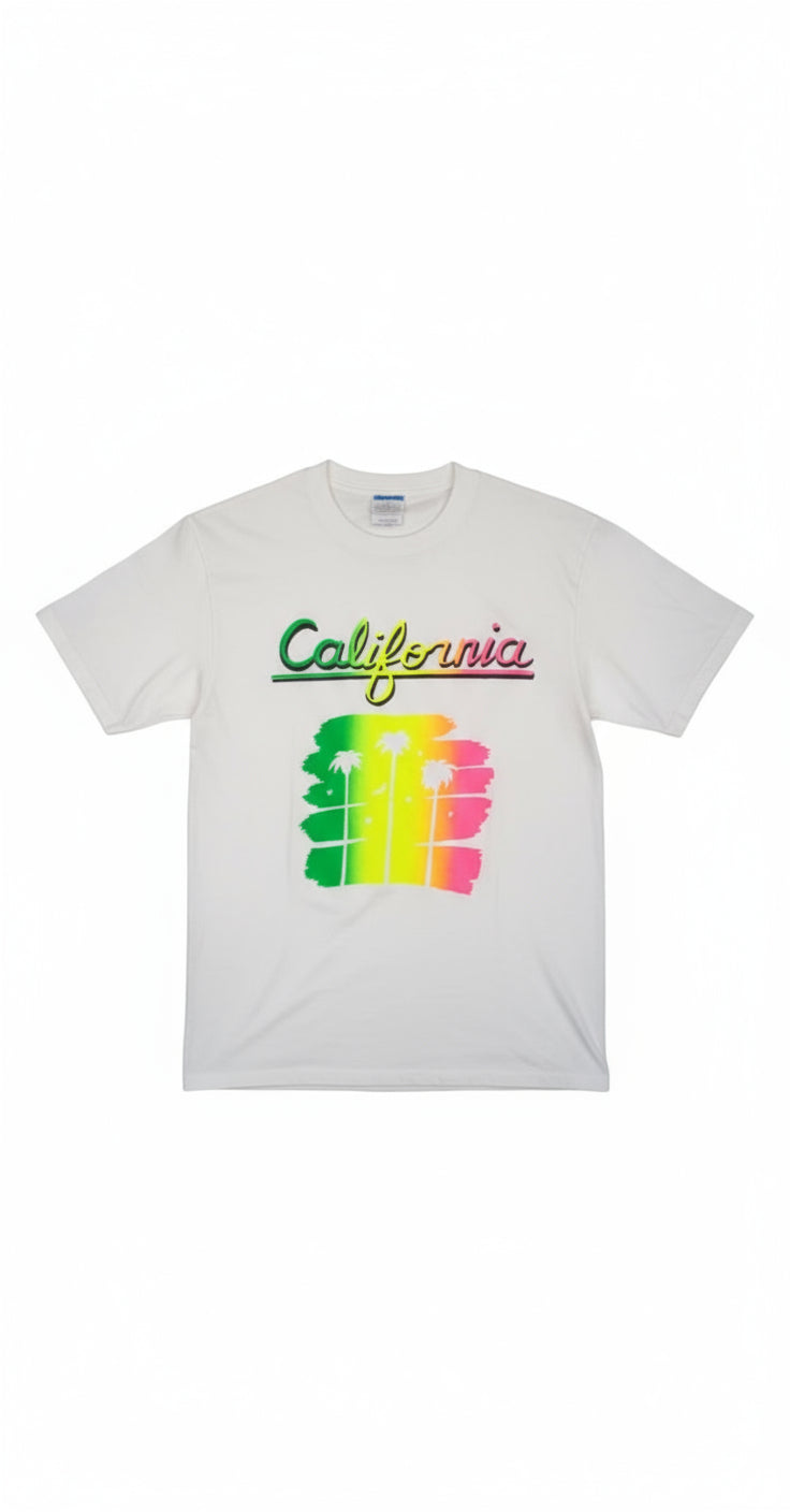 Vintage Neon California T-Shirt, Size S