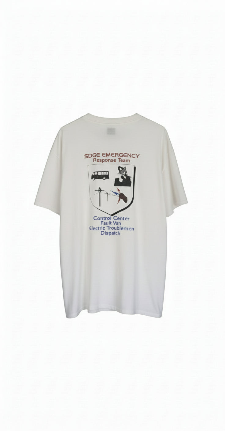 Vintage (Single Stitch) Emergency Response Team T-Shirt, Size XL
