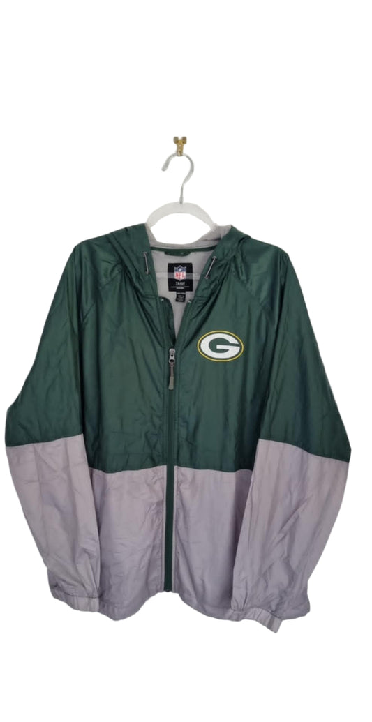 NFL Green Bay Packers Windbreaker - Women's Size XXL