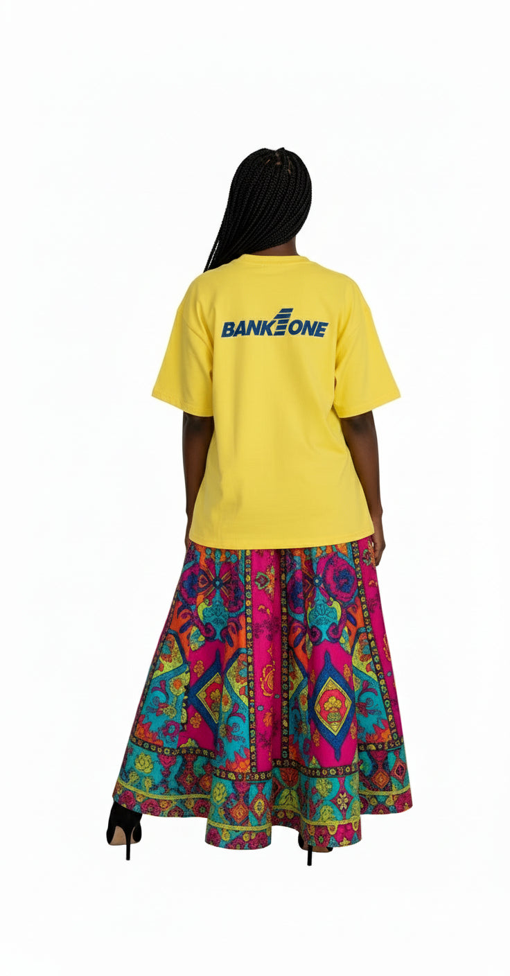 Vintage Yellow Summer Solutions T-Shirt, Size XL