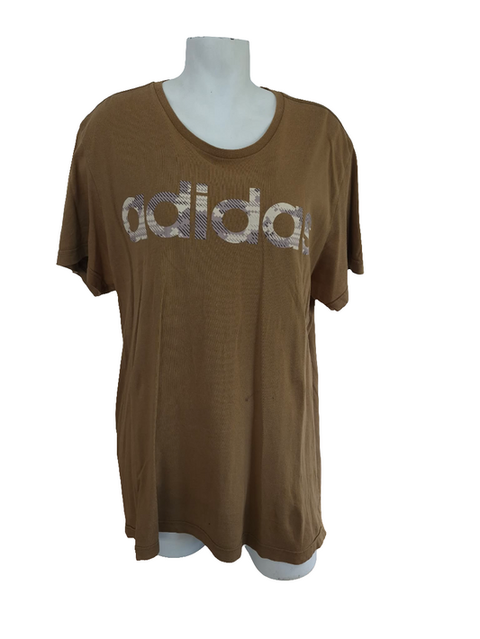 Khaki Adidas Tee, Size XL