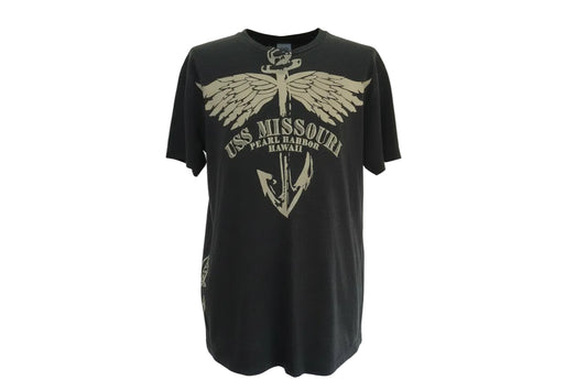 Dark Grey USS Missouri Pearl Harbor Hawaii Tee, Size L