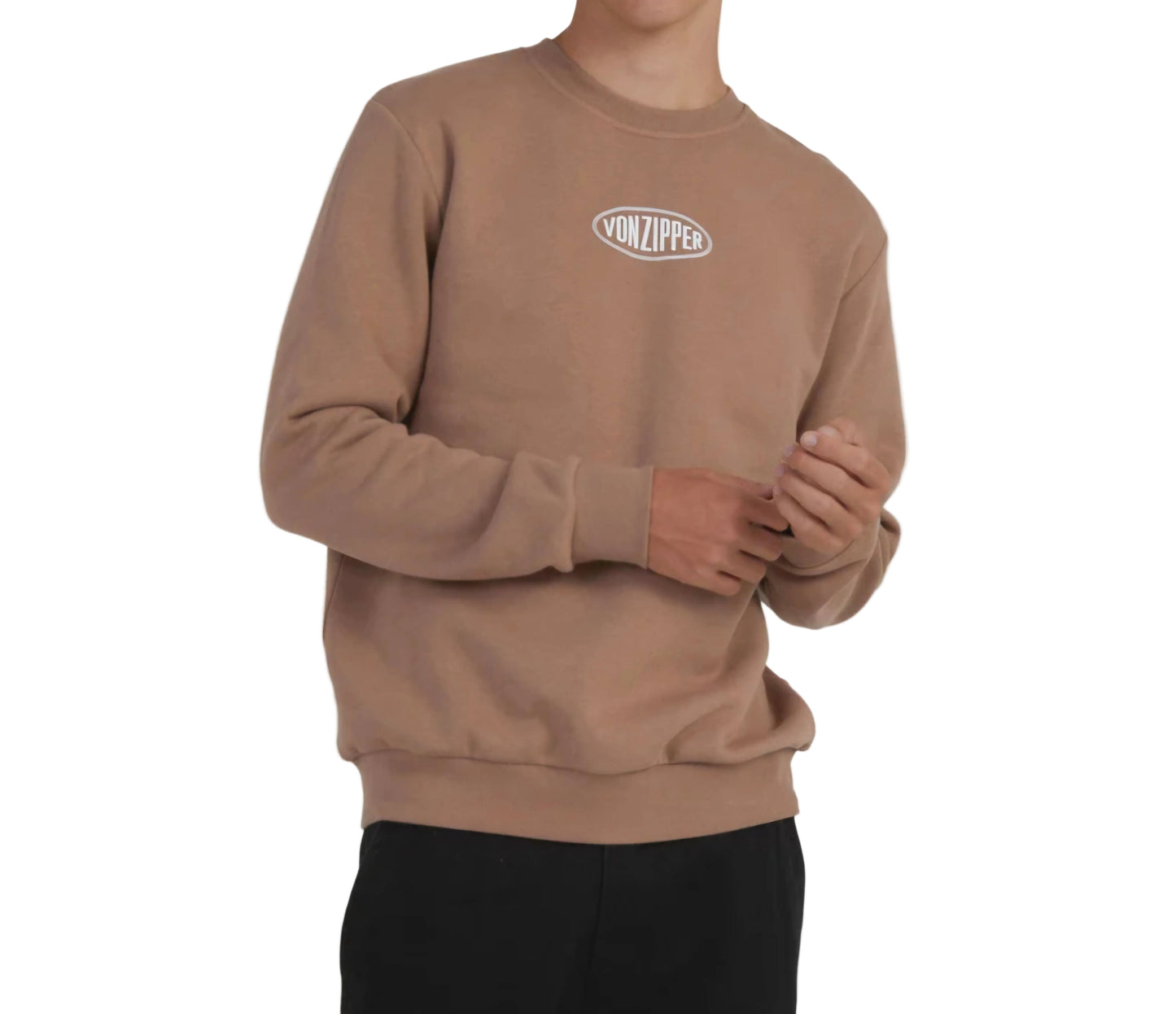 Chocolate Crewneck by Von Zipper, Size M