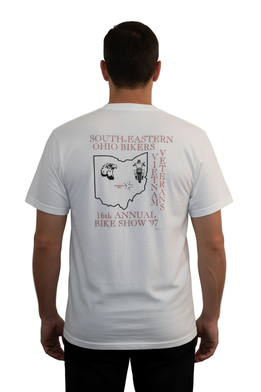 Vintage (1997) Vietnam Veteran Bikers Tee, Size XL