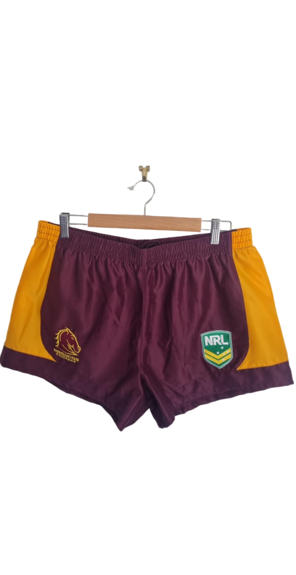 Brisbane Broncos NRL Shorts, Size XXL