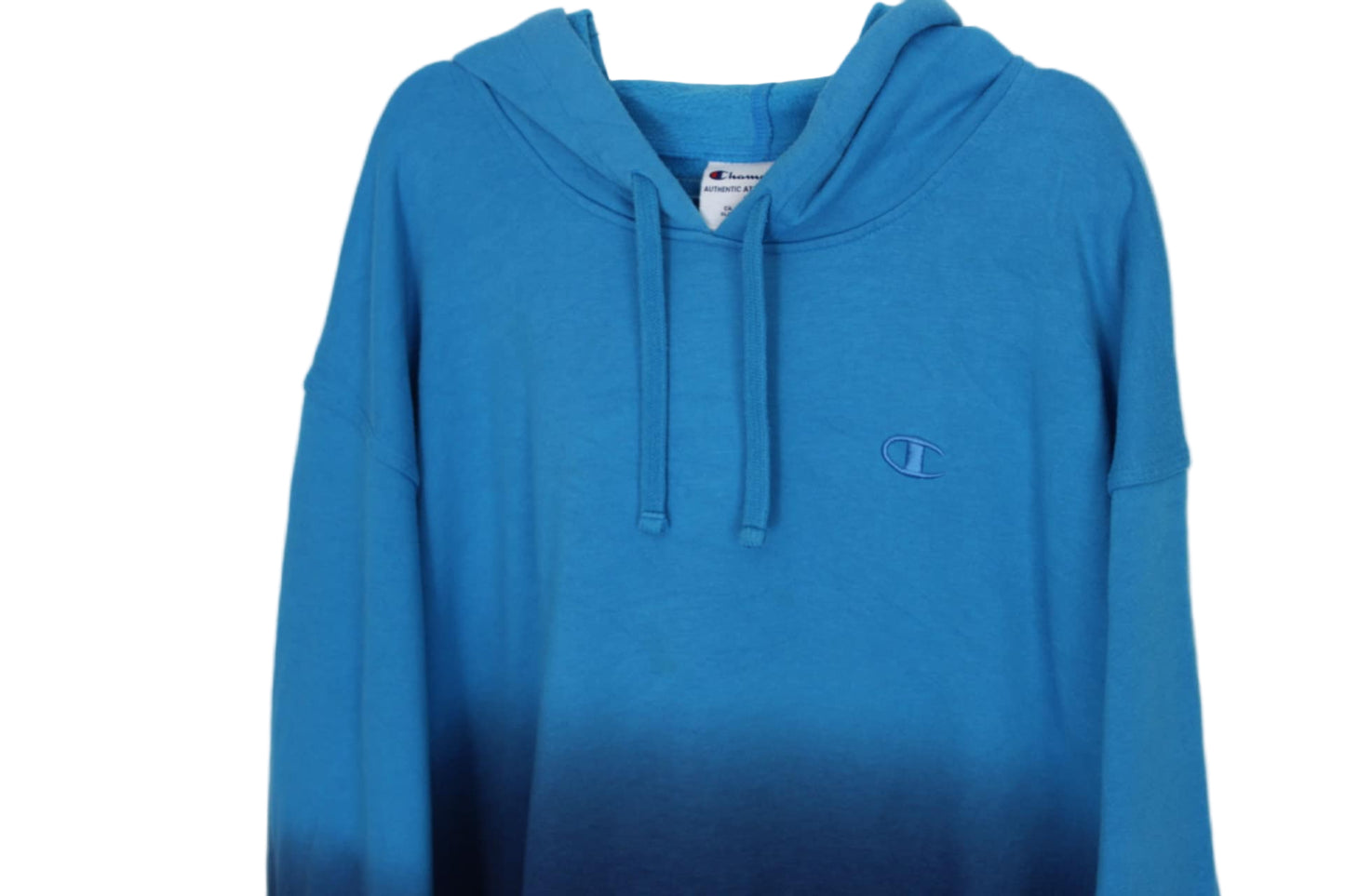 Champion Dip Dye Blue/Navy Specialty Hoodie, Size XL
