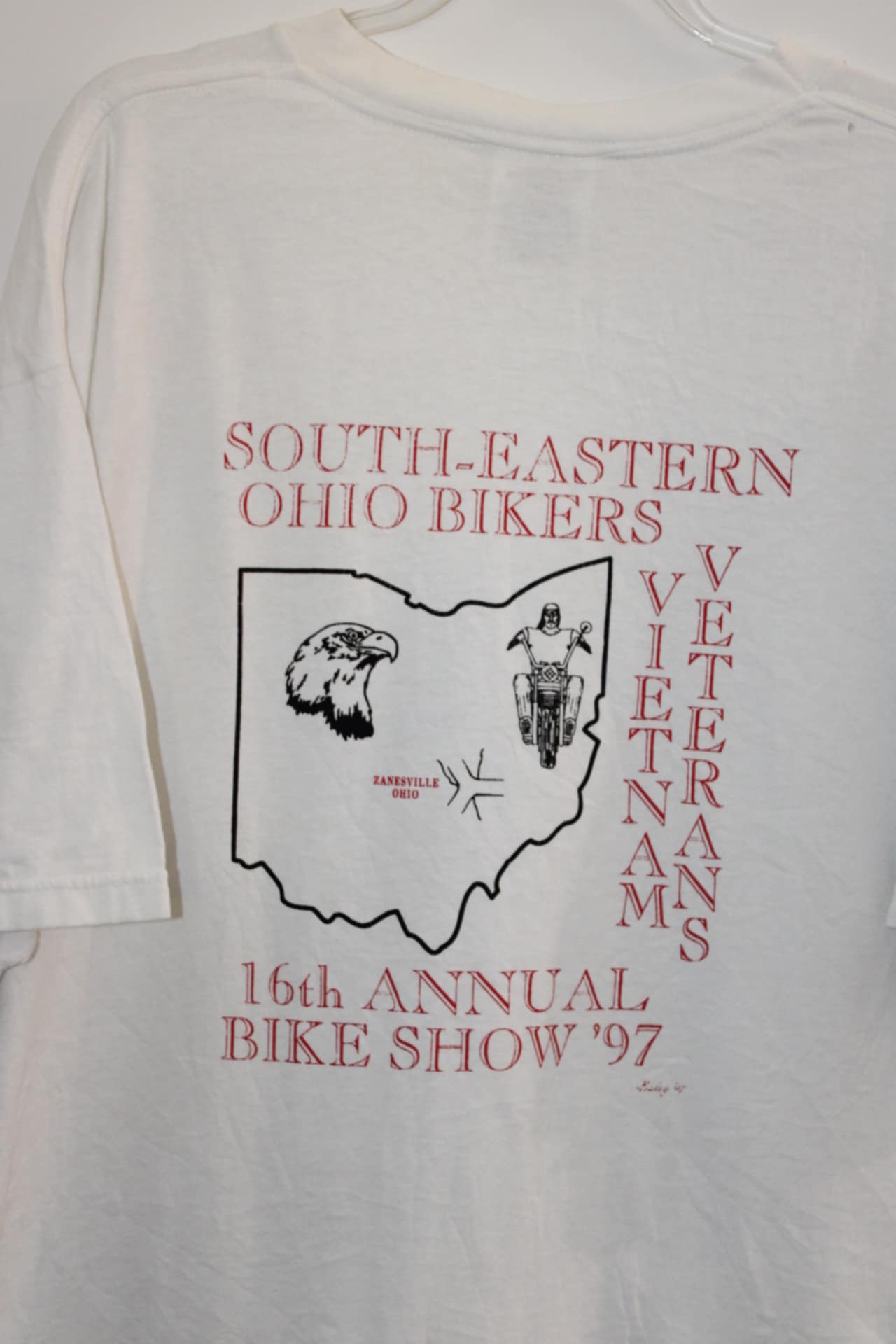 Vintage (1997) Vietnam Veteran Bikers Tee, Size XL