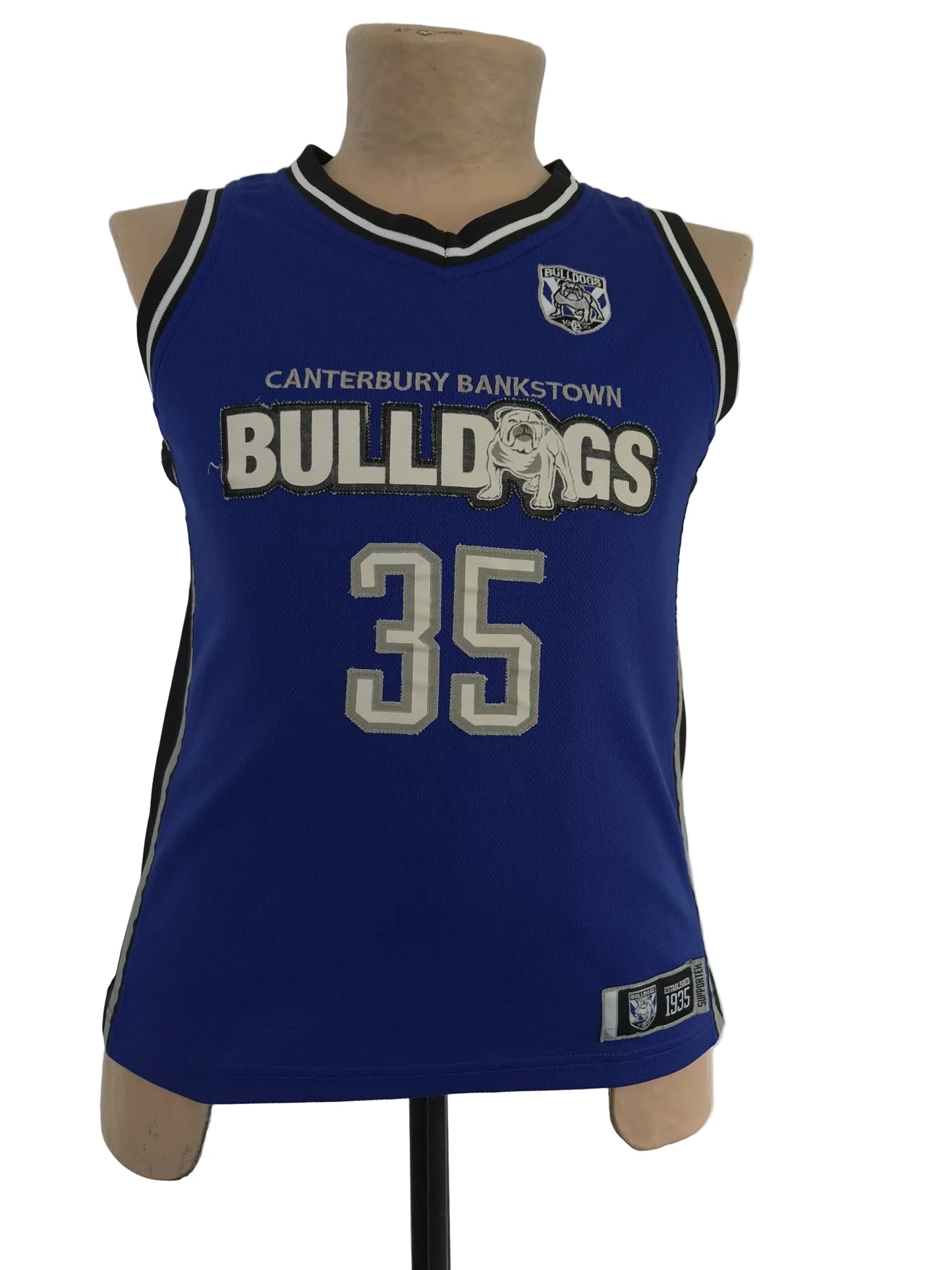Kids NRL Singlet - Canterbury Bankstown Bulldogs, Size 12