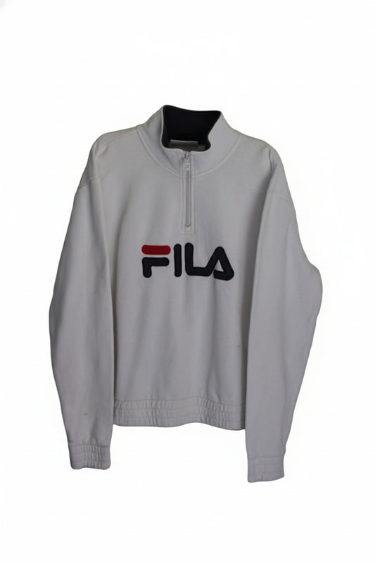 White Fila Sweater, Size XL