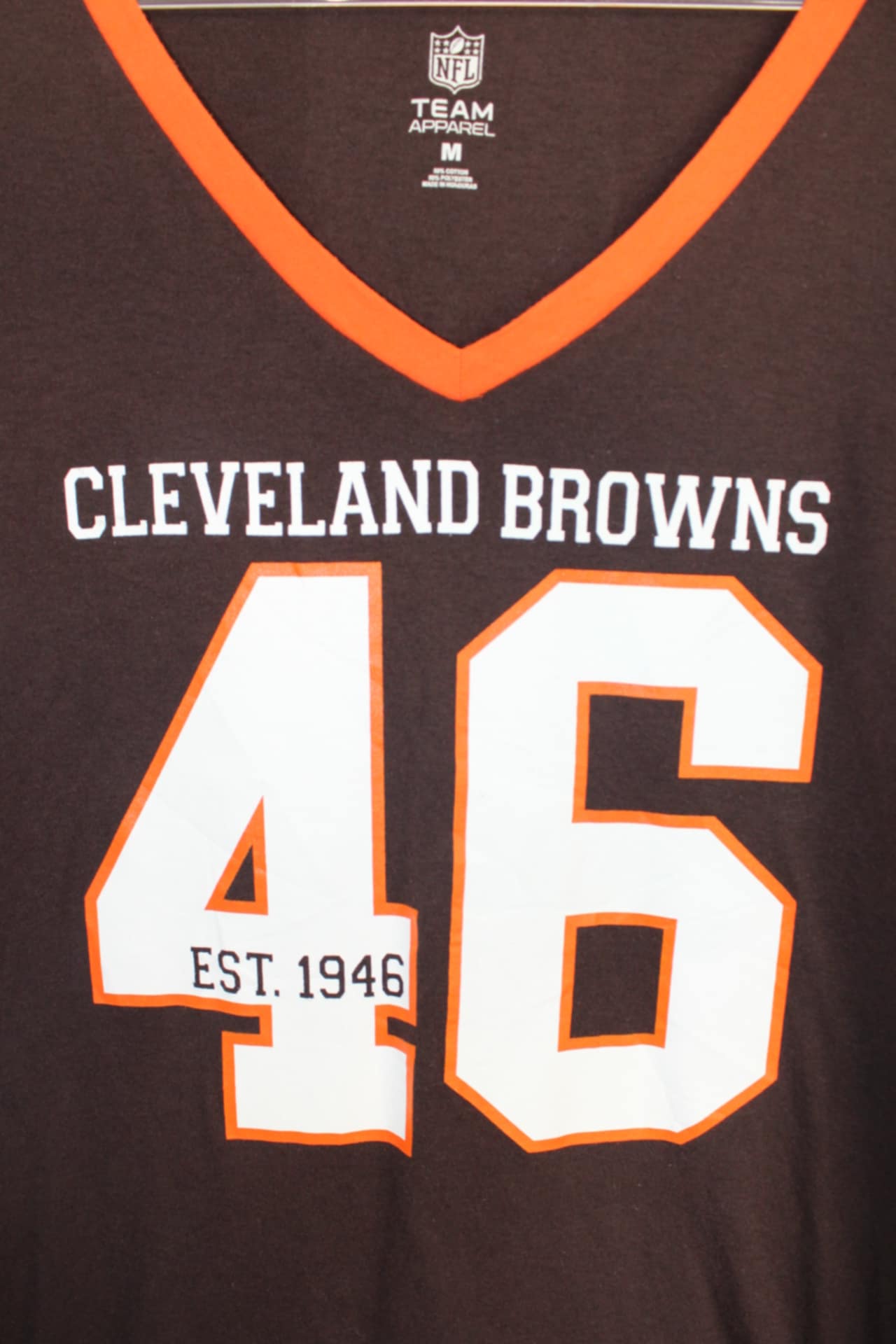 Women's NFL Cleveland Brown Tee, Size M