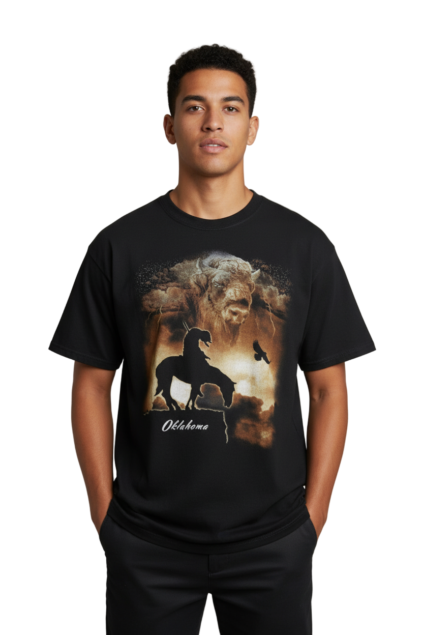 Vintage Bison / Oklahoma Tee, Size M