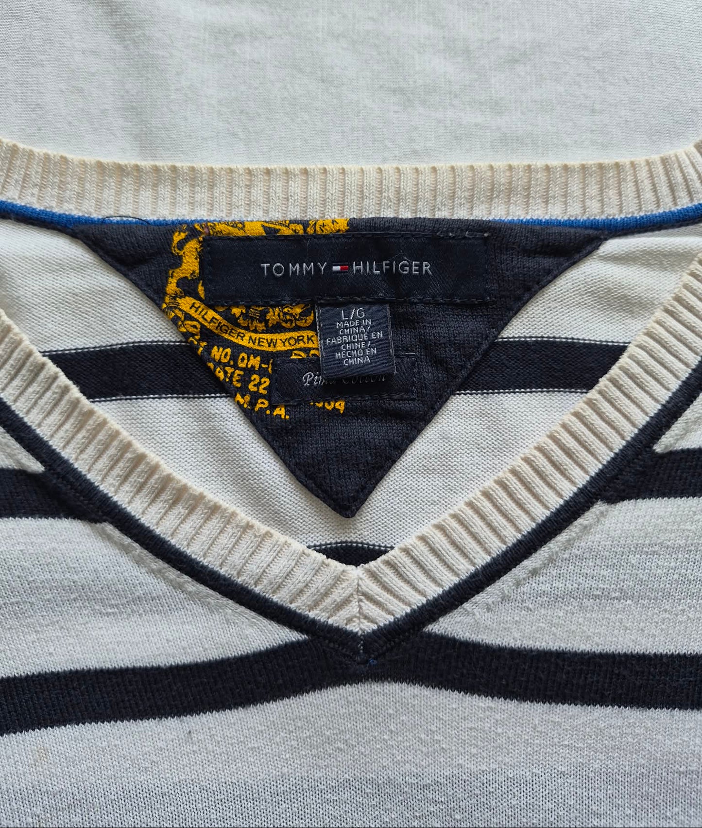 Striped Tommy Hilfiger Jumper, Size L
