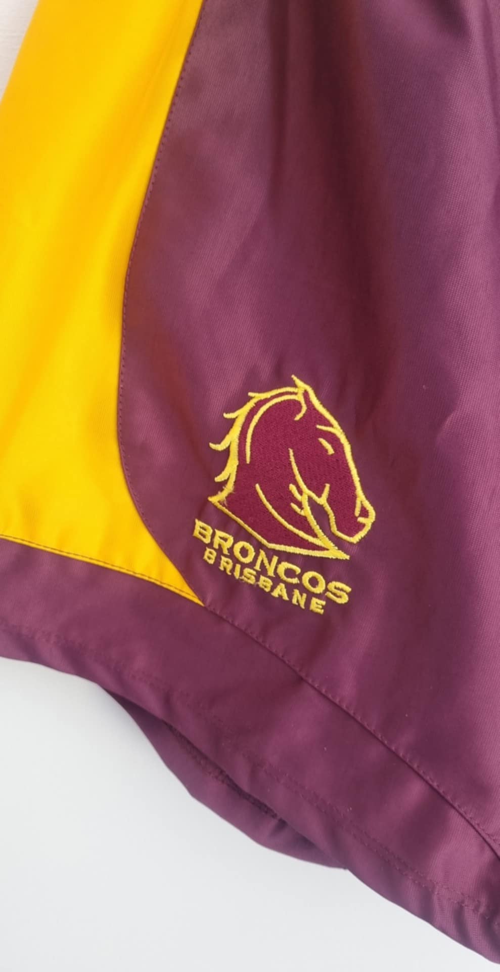 Brisbane Broncos NRL Shorts, Size XXL