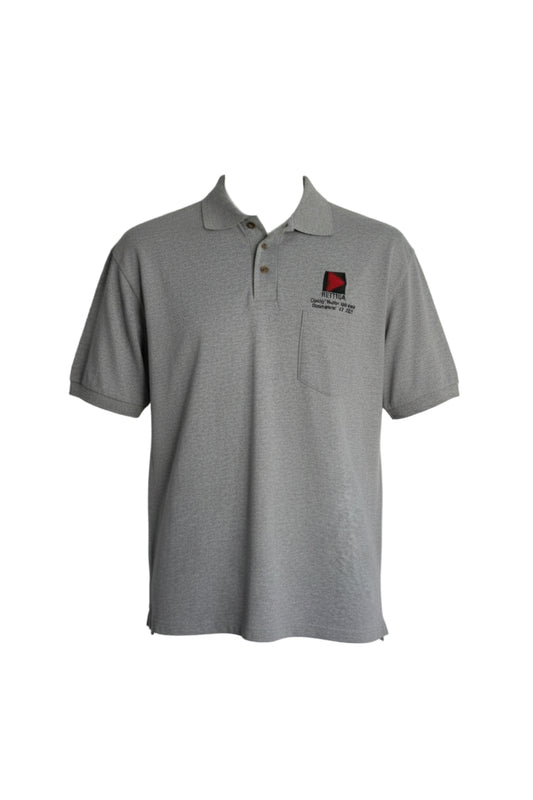 Vintage (90s) Single Stich Grey Polo, Size XL